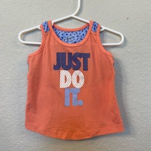 Nike Baby Girls Just Do It Tank Top Shirt Pink/purple size 18 months